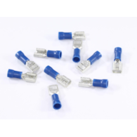 KONEKTOR PŁASKI 6,3MM ŻEŃSKI IZOLOWANY, 0,8MM, 1,5-2,5MM