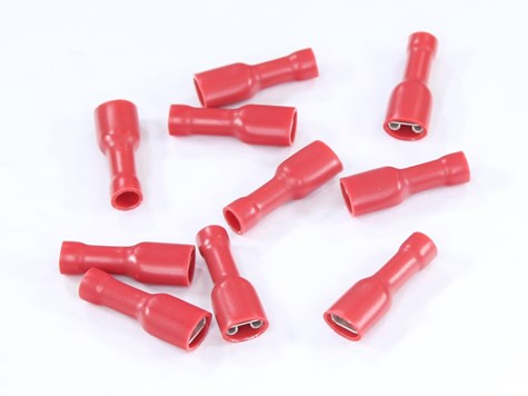 KONEKTOR ŻEŃSKI 4.8x0.8 GNIAZDO PŁASKIE PEŁNA IZOLACJA 0.5-1.0mm KPL. 10szt.