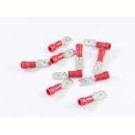KONEKTOR PŁASKI 6,3mm MĘSKI IZOLOWANY 0,8mm 0,5-1mm KPL. 10szt.