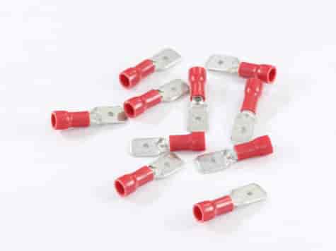 KONEKTOR PŁASKI 6,3mm MĘSKI IZOLOWANY 0,8mm 0,5-1mm KPL. 10szt.