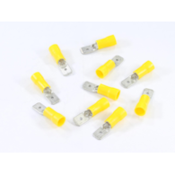 KONEKTOR PŁASKI 6,3mm MĘSKI IZOLOWANY 0,8mm, 4-6mm KPL. 10szt.