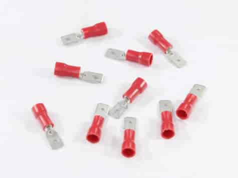 KONEKTOR PŁASKI 4,8MM MĘSKI IZOLOWANY 0,5MM, 0,5-1MM