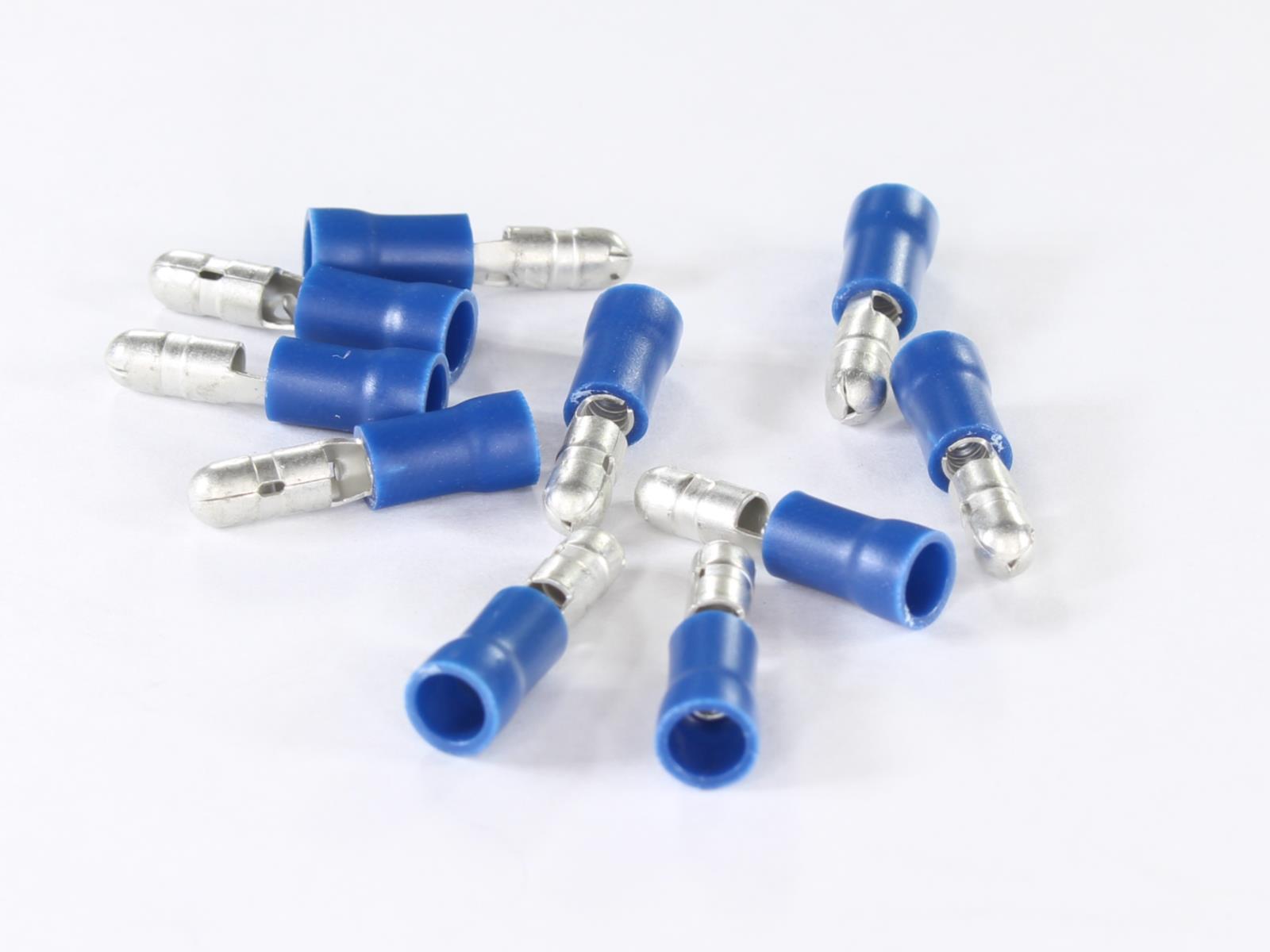 KONEKTOR MĘSKI 4.0mm KOŃCÓWKA OKRĄGŁA IZOLOWANY 1.5-2.5mm KPL. 10szt.