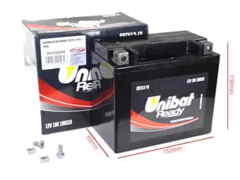 AKUMULATOR UNIBAT CBTX12-FA L+ 10Ah YTX12