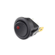 PRZEŁĄCZNIK ON-OFF SMRS101-6LDR 1A 250V OKRĄGŁY CZERWONA DIODA