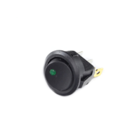 PRZEŁĄCZNIK ON-OFF SMRS101-6LDR 1A 250V OKRĄGŁY ZIELONA DIODA