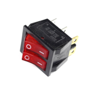 PRZEŁĄCZNIK IRS2101-1C3R BISTABILN ON-OFF, CZERWONE PODŚWIETLENIE DPST 6P 20A 125VAC, 15A 250VAC; 3A 12VAC, ŻYWOTNOŚĆ 10000 CYKLI, TEMP. PRACY: -25C +85C