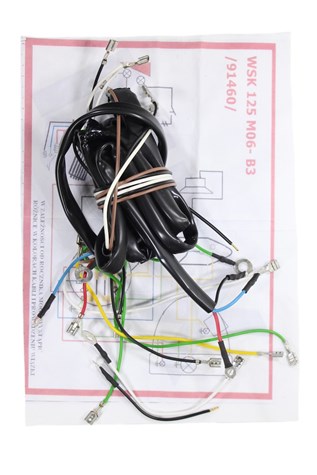 INSTALACJA ELEKTRYCZNA WSK 125 M06 B3 CZARNA ML