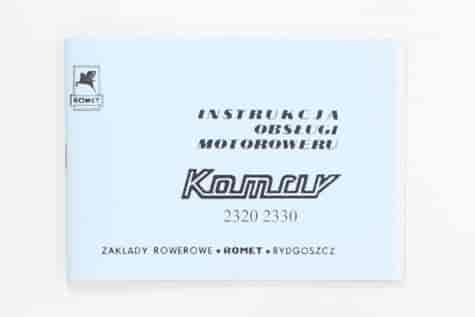 KATALOG INSTRUKCJA OBSŁUGI KOMAR TYP 2320 2330