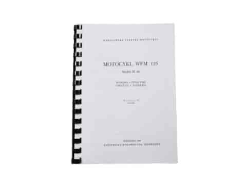 KATALOG INSTRUKCJA OBSŁUGI I NAPRAWY WFM 125 M06