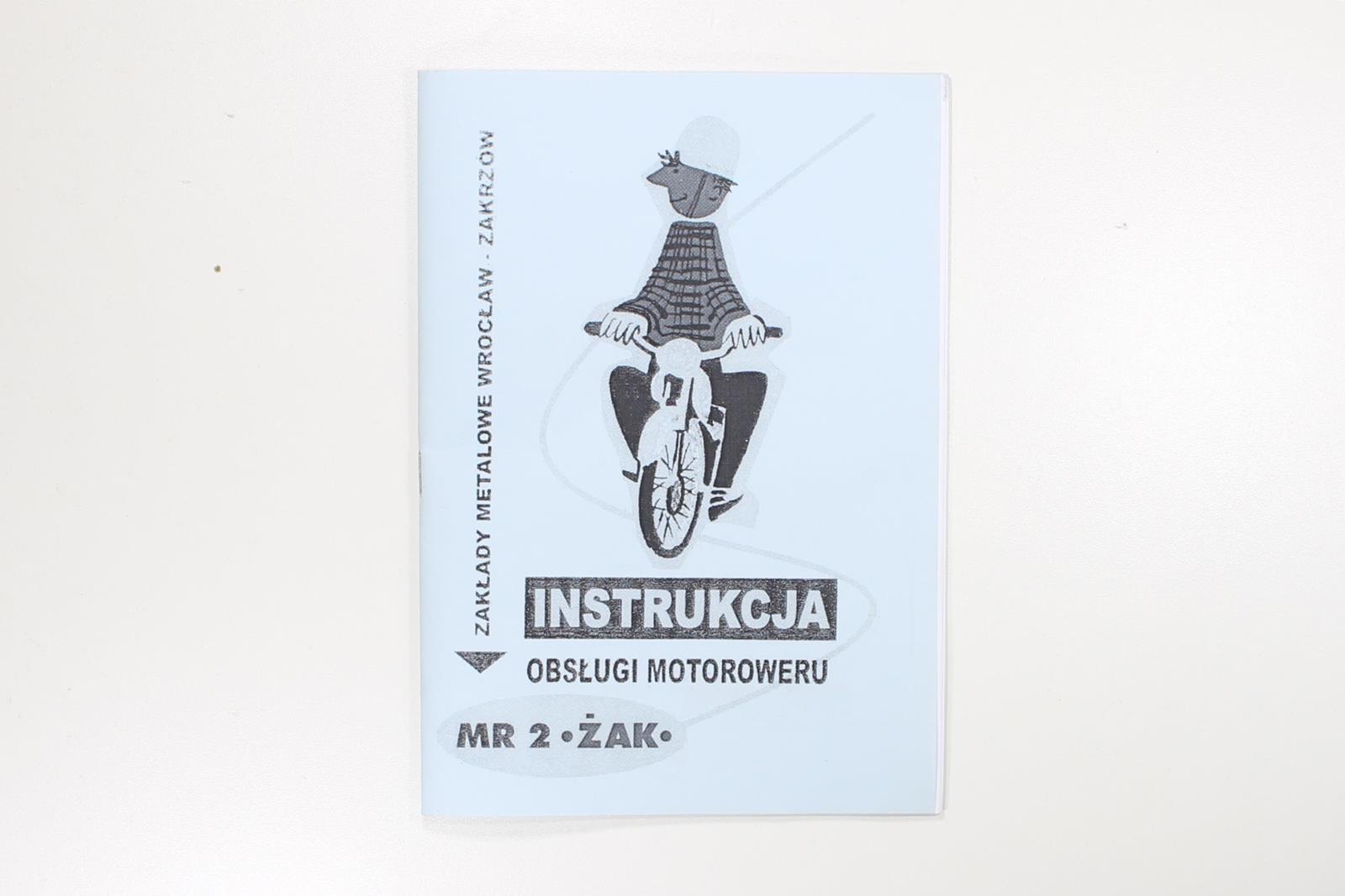 KATALOG INSTRUKCJA OBSŁUGI ROMET MR2 ŻAK