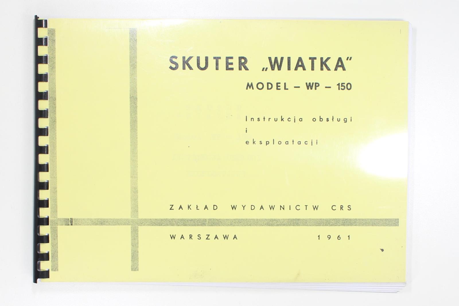KATALOG INSTRUKCJA OBSŁUGI WIATKA WP 150