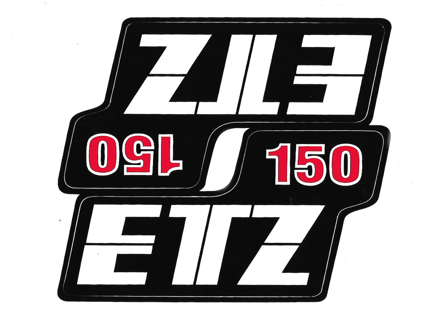 NAKLEJKA MZ ETZ 150 WYSOKA KPL 0924 KAT-E 160mm x 145mm