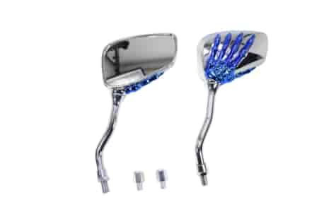 LUSTERKA M10 M8 CHROM KRÓTKIE CHOPPER KOŚCIOTRUP SC