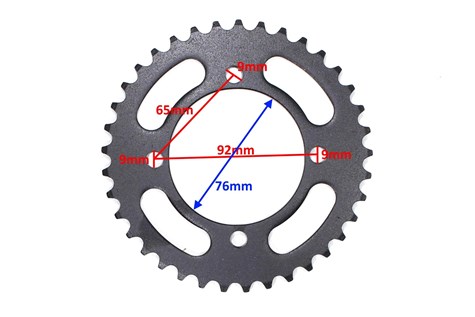 ZĘBATKA TYŁ 420-37z CROSS 125 NOWY TYP HB