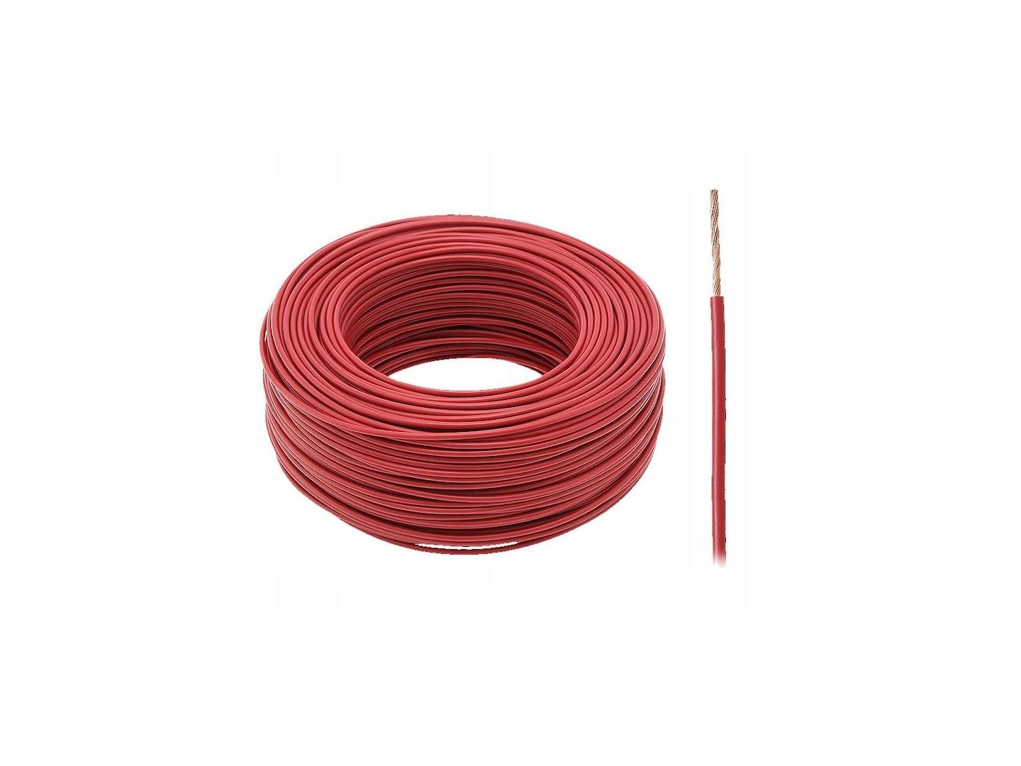 PRZEWÓD ELEKTRYCZNY LgY 1x1,0mm2 CZERWONY 1mb