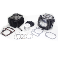 CYLINDER ATV 110 52,4mm PIN 13mm ZESTAW Z GŁOWICĄ CZARNY TZ SILNIK POZIOMY Z OZNACZENIEM 152FMH WYSTĘPUJĄCY W ATV CHIŃSKIE QUADY, MOTOROWERY STREET, CROSS, CZOPER