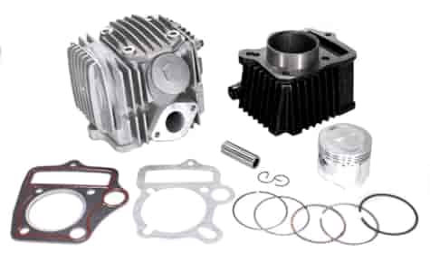 CYLINDER ATV 70 47mm PIN 13mm STREET ZESTAW Z GŁOWICĄ TZ SILNIK POZIOMY Z OZNACZENIEM 147FMD WYSTĘPUJĄCY W ATV CHI��SKIE QUADY, MOTOROWERY STREET, CROSS, CZOPER