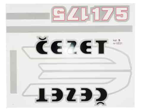 NAKLEJKA JAWA CEZET 175 295x240mm KAT S