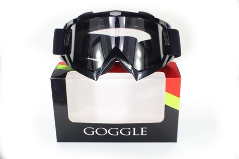 GOGLE MOTOCYKL QUAD CROSS ATV CZARNE OXF-3027 OX