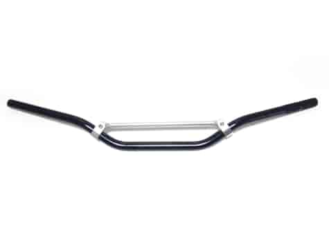 KIEROWNICA MOTOCYKLOWA CROSS ENDURO ATV Z ROZPÓRKĄ CZARNY POŁYSK 22mm OXF-159