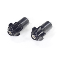 KOŃCÓWKI KIEROWNICY CIĘŻARKI CZARNE 17mm OXF-026 KPL.OX