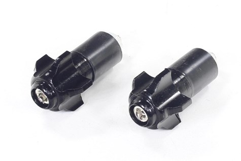 KOŃCÓWKI KIEROWNICY CIĘŻARKI CZARNE 17mm OXF-026 KPL.OX