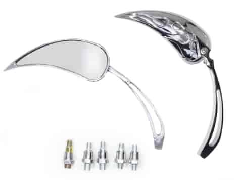 LUSTERKA MOTOCYKLOWE HARLEY CHOPPER DRAG CHROM M10/M8 OXF-220 KPL.OX