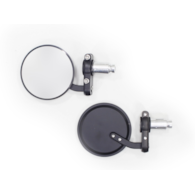 LUSTERKA MOTOCYKLOWE CZARNE MOCOWANE W KIEROWNICĘ 18mm OXF-623 KPL.OX