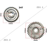 ZĘBATKA TYŁ SIMSON S51 DUELLS DI