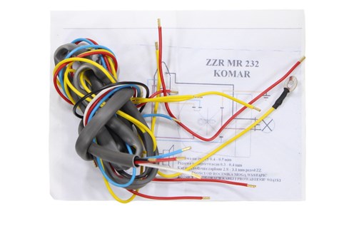 INSTALACJA ELEKTRYCZNA ROMET KOMAR ZZR 232 SZTYWNIAK SZARA ML