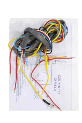 INSTALACJA ELEKTRYCZNA ROMET KOMAR ZZR 232 SZTYWNIAK SZARA ML