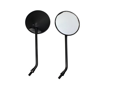 LUSTERKA MOTOCYKLOWE RETRO OLD CZARNE M10 P OXF-916 E9 KPL.OX