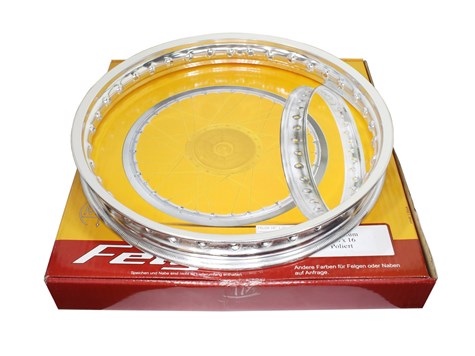 FELGA 16'' 1,50 SIMSON S51 ALUMINIOWA POLEROWANA S50 S51 S70 KR51 KR51 SR4