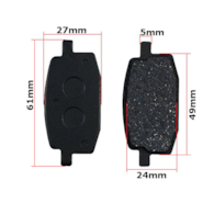 KLOCKI HAMULCOWE GY6-50 BAOTIAN BT49 DAELIM M/DX 50 HONDA NIPSTER 50 MBK CY/CR 50 PEUGEOT V-CLIC 50 YAMAHA CR-Z 50 HB