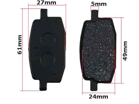 KLOCKI HAMULCOWE GY6-50 BAOTIAN BT49 DAELIM M/DX 50 HONDA NIPSTER 50 MBK CY/CR 50 PEUGEOT V-CLIC 50 YAMAHA CR-Z 50 HB
