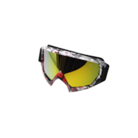 GOGLE OCHRONNE RÓŻNE KOLORY SZYB 9-39 MOTYW BLACK/WHITE/RED