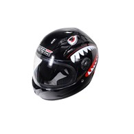 KASK SAFEBET HF-909 BLACK E26 MAŁY M (BRAK ECE)- SHARK, Rozmiar 57-58