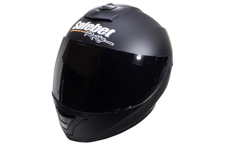 KASK SAFEBET HF-126S FLAT BLACK M CIEMNA SZYBA (BRAK ECE)