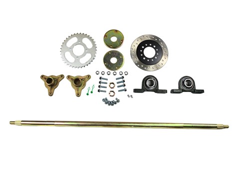 OŚKA TYŁ ATV BUGGY GOKART 1000mm KPL. BRI