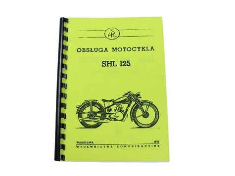 KATALOG INSTRUKCJA PRZEPISY OBSŁUGI SHL 125