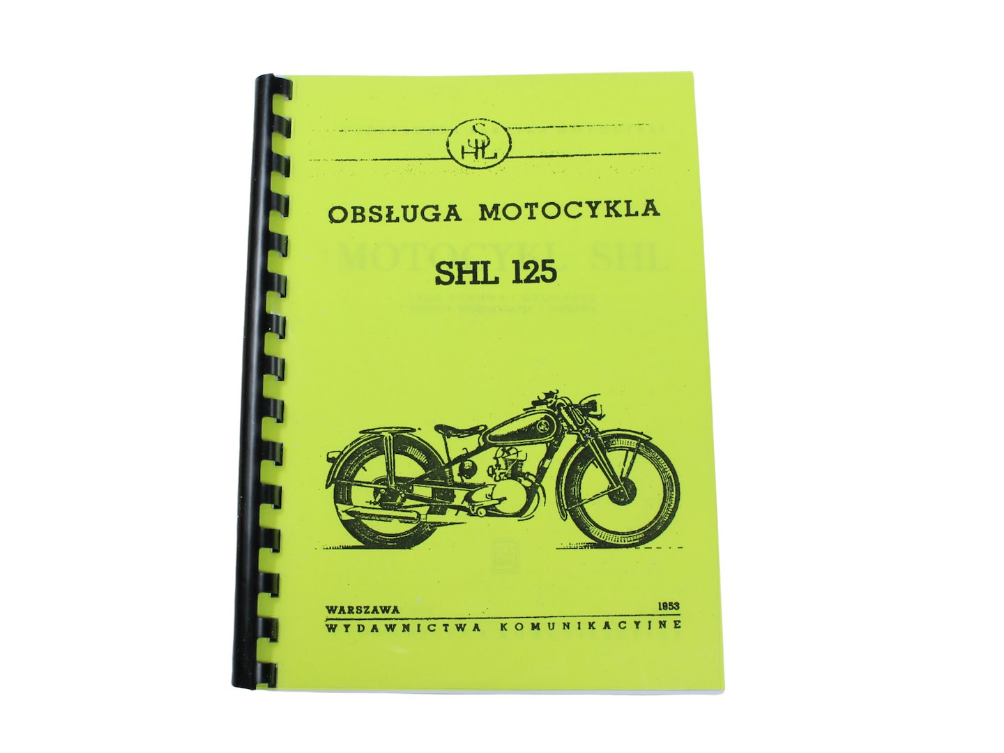 KATALOG INSTRUKCJA PRZEPISY OBSŁUGI SHL 125