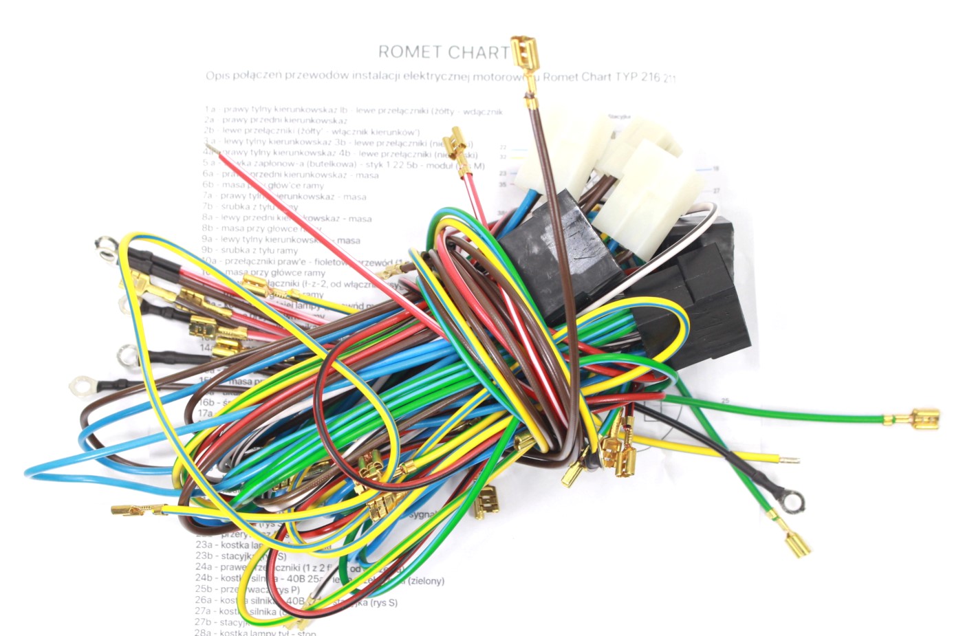 INSTALACJA ELEKTRYCZNA ROMET CHART 210/211 ML