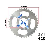ZĘBATKA TYŁ 420-37z ATV 110/125 HB