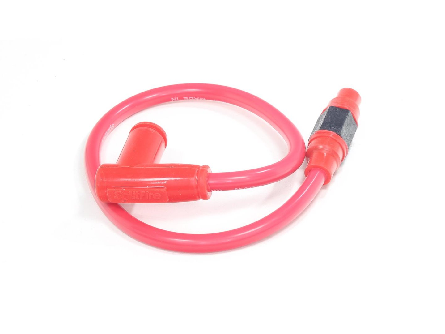 PRZEWÓD WYSOKIEGO NAPIĘCIA Z FAJKĄ 8.8mm SILIKONOWY SPLITFIRE CZERWONY HB