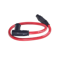 PRZEWÓD WYSOKIEGO NAPIĘCIA Z FAJKĄ 8.8mm SILIKONOWY SPLITFIRE CZERWONO-CZARNY HB