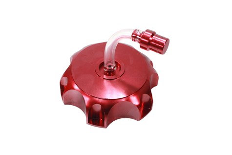KOREK ZBIORNIKA PALIWA ATV 110/125 CROSS 125 ALUMINIUM CZERWONY HB