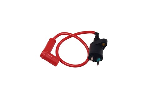 CEWKA ZAPŁONOWA GY6-50 Z FAJKĄ SILIKONOWĄ CZERWONĄ HB