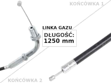 LINKA GAZU I SPRZĘGŁA DO ROWERU Z SILNIKIEM