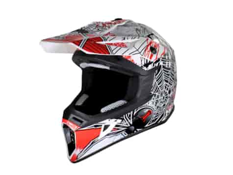 KASK VCAN H325 WHITE BLACK WIDOW RED S